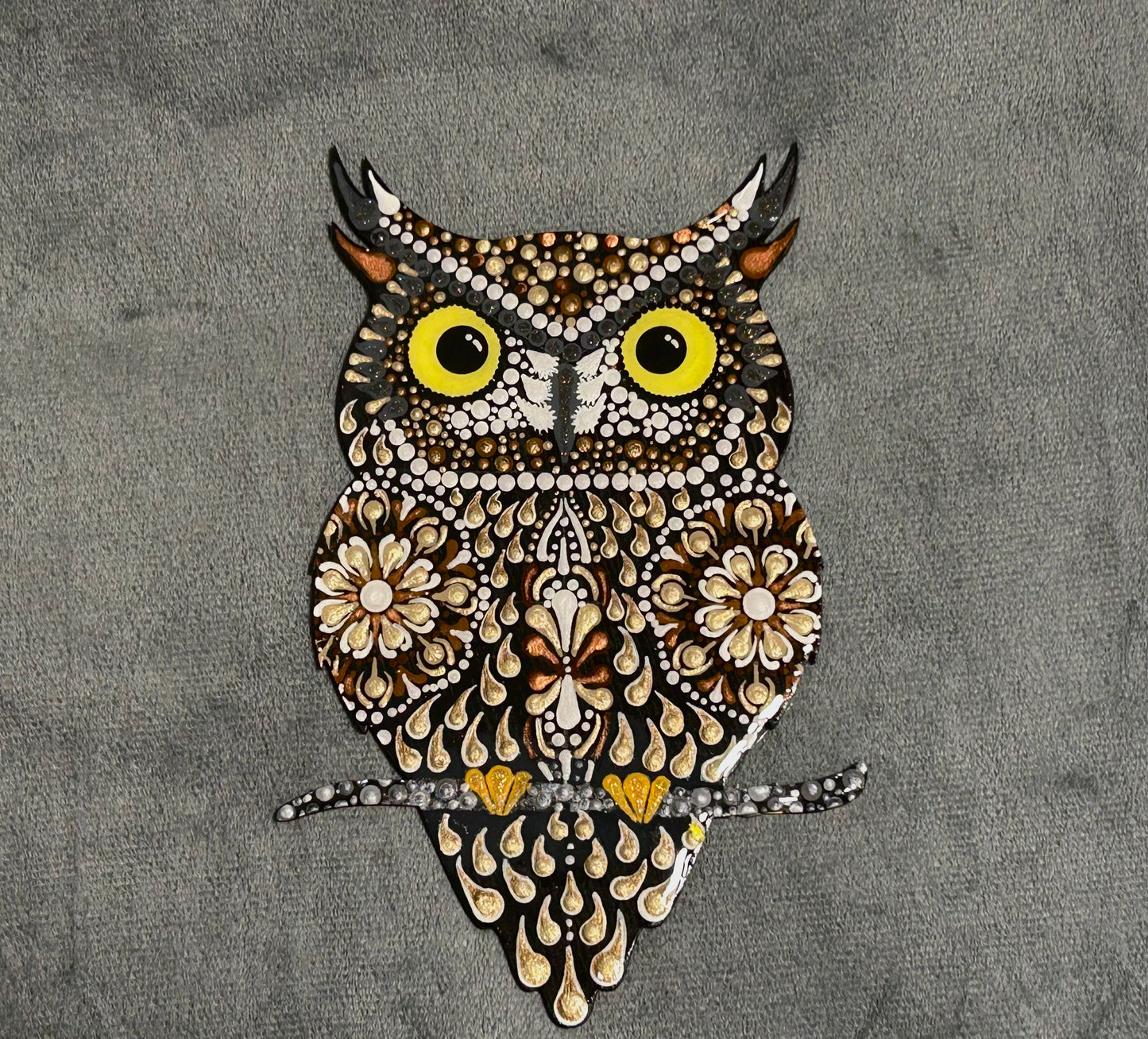 Owl mandala (8”)