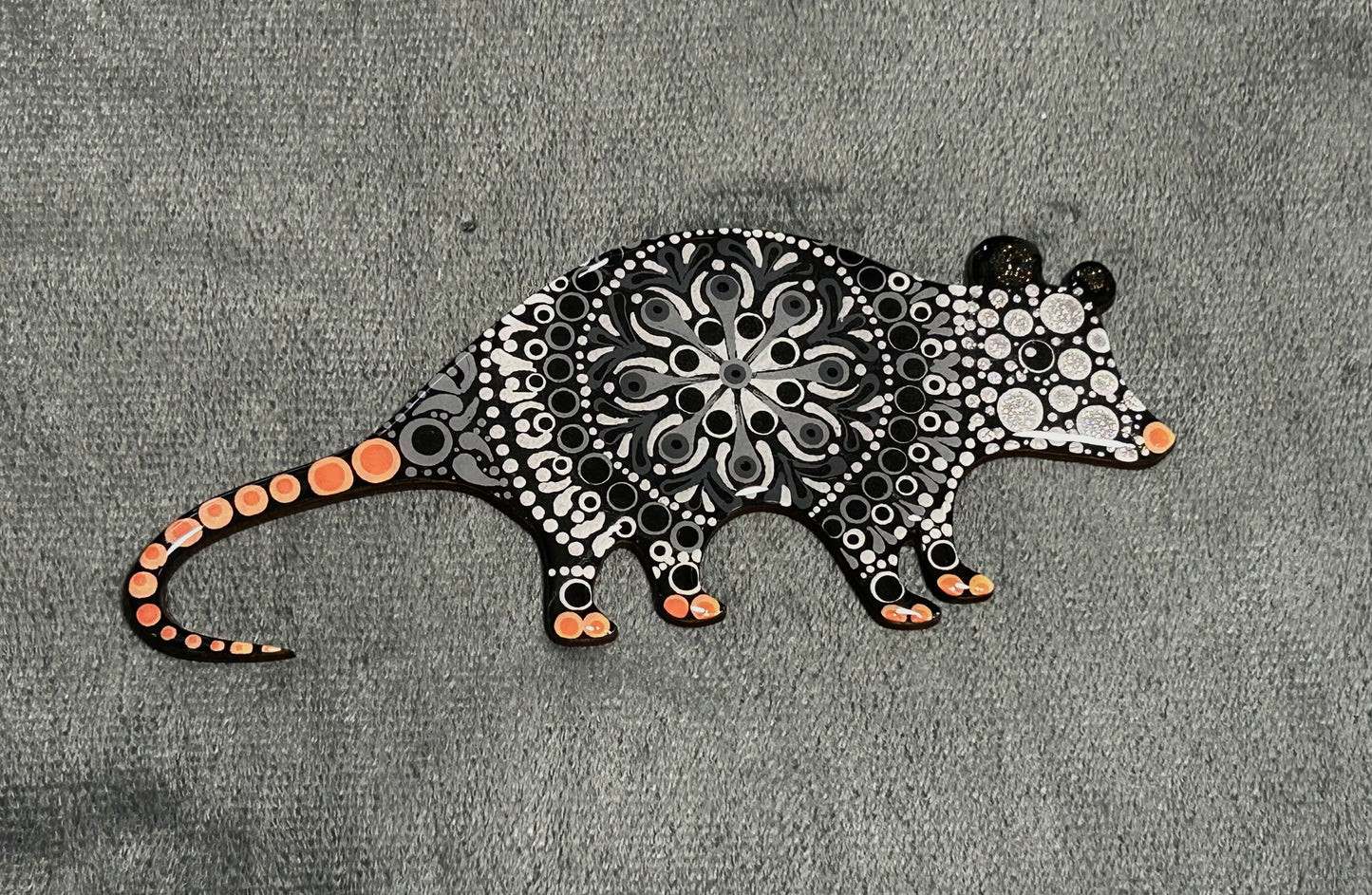 Possum mandala (6”)