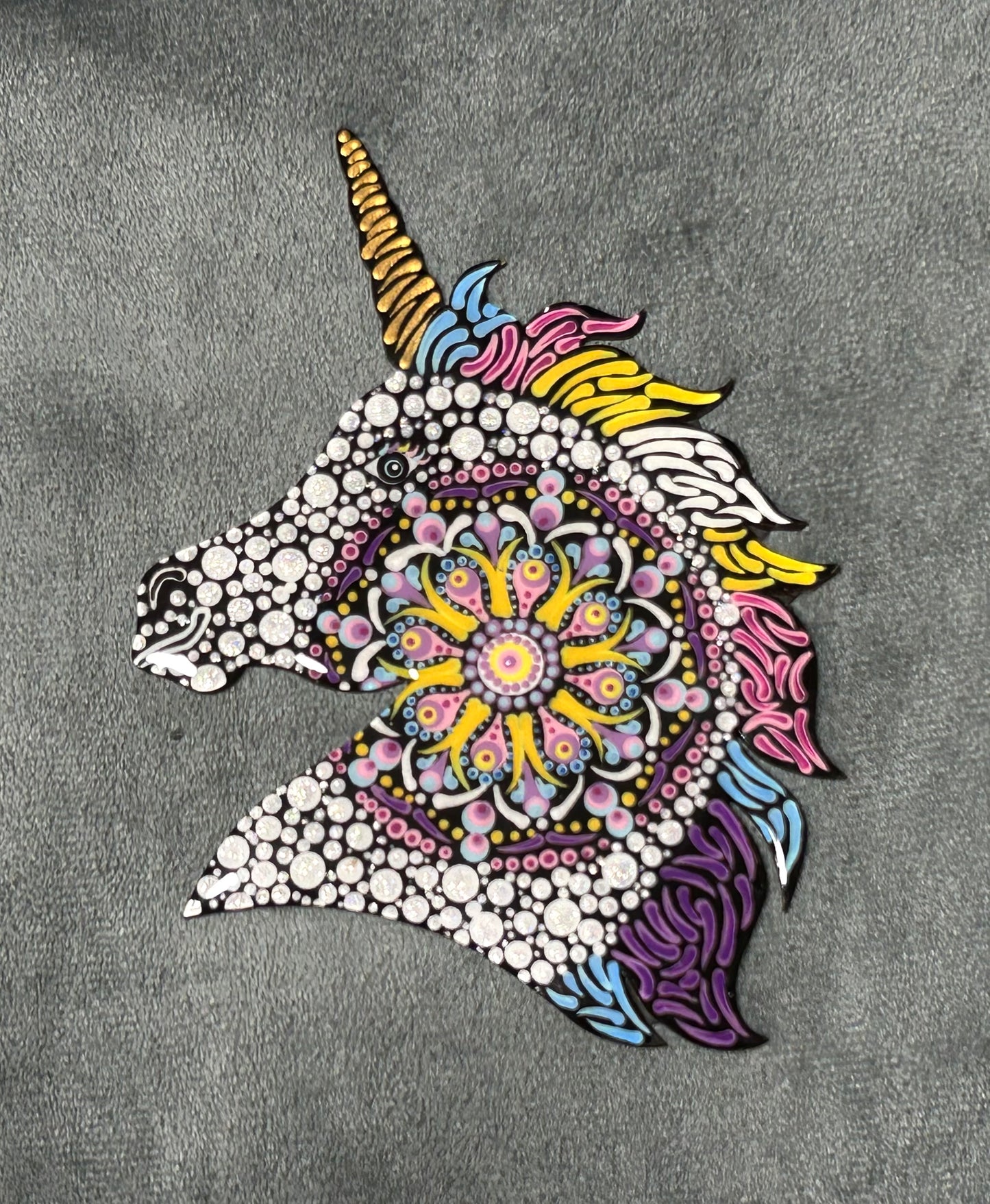 Unicorn mandala (5”)