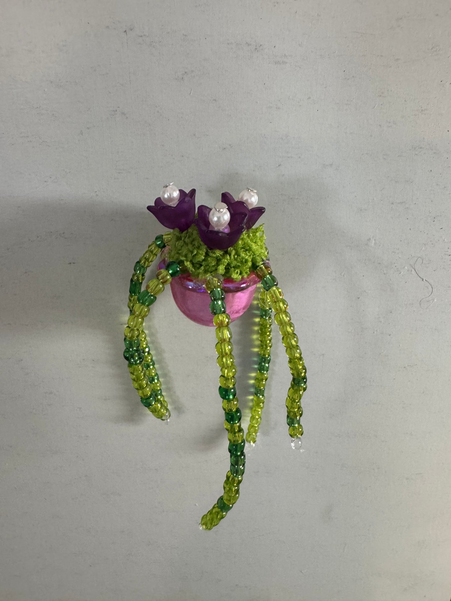 23. Beaded plant magnets