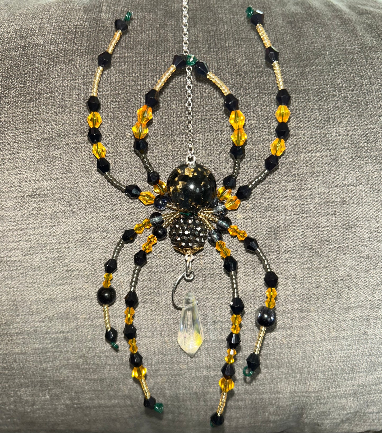 Wire Spider- Black and yellow