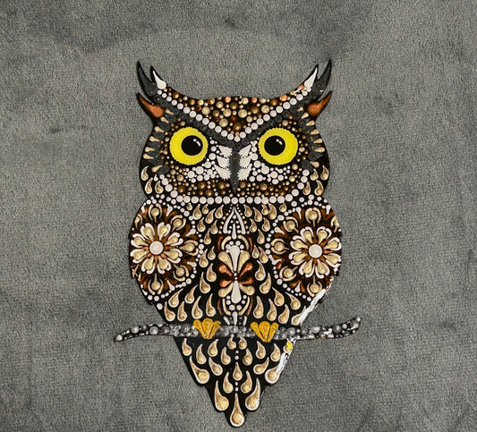 Owl mandala (8”)