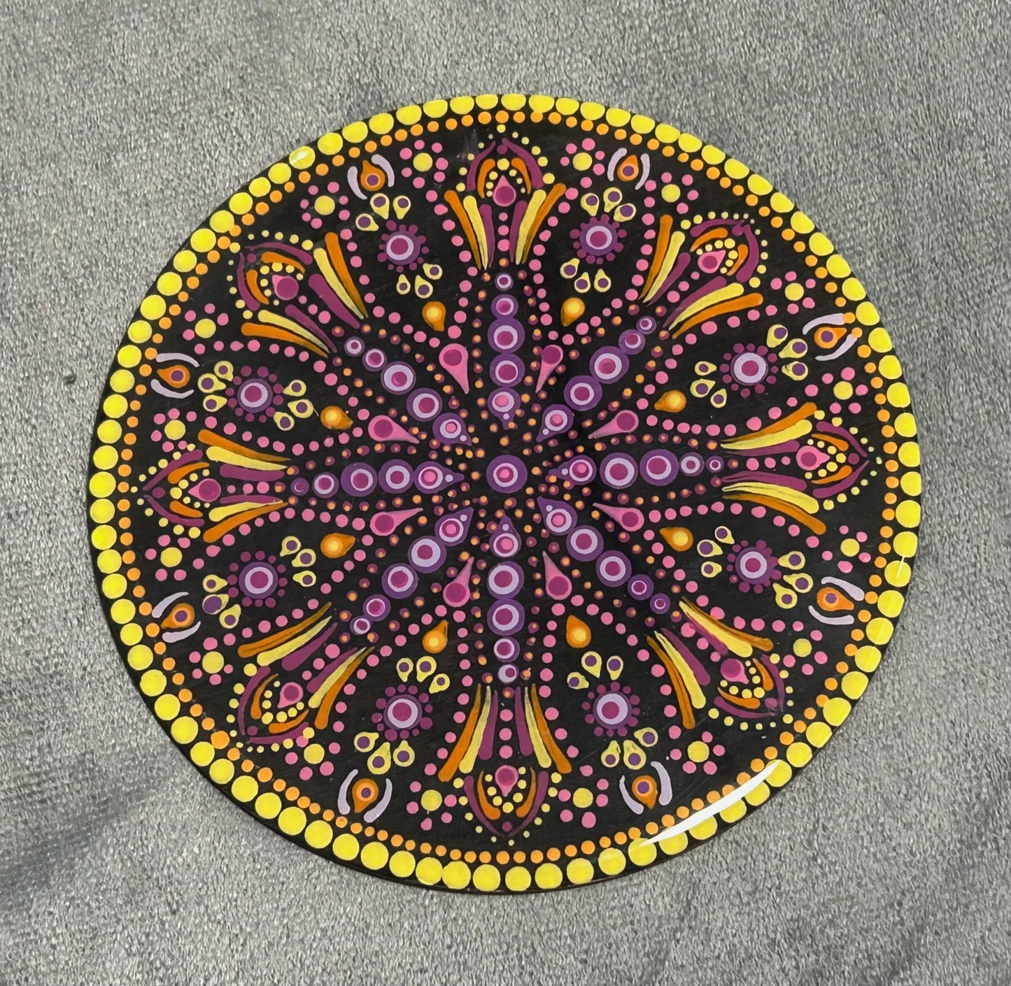 Sunset round mandala (6”)