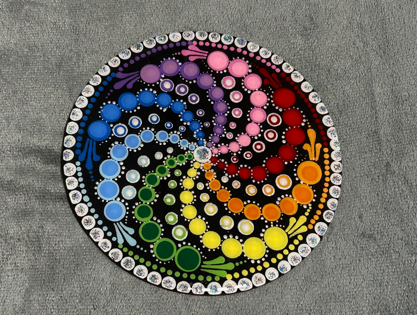 Spiral mandala (6”)