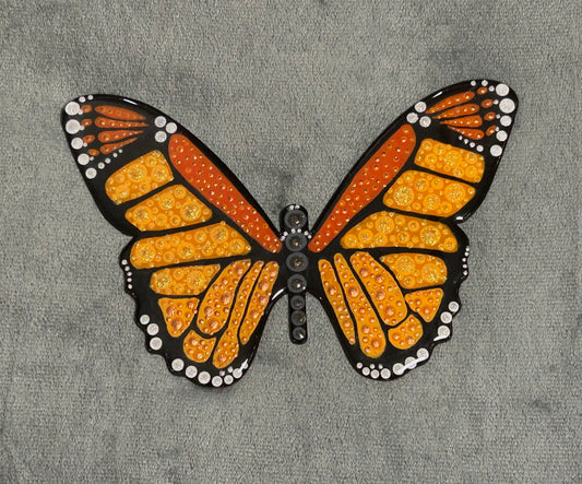 Monarch butterfly mandala (8”)