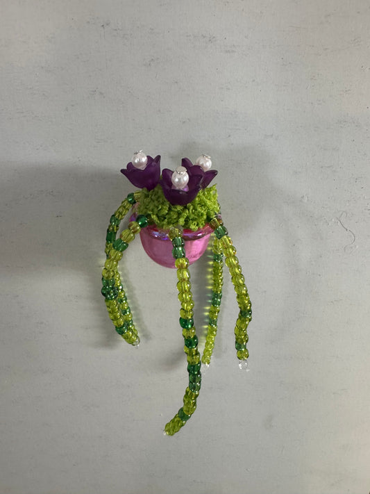 23. Beaded plant magnets