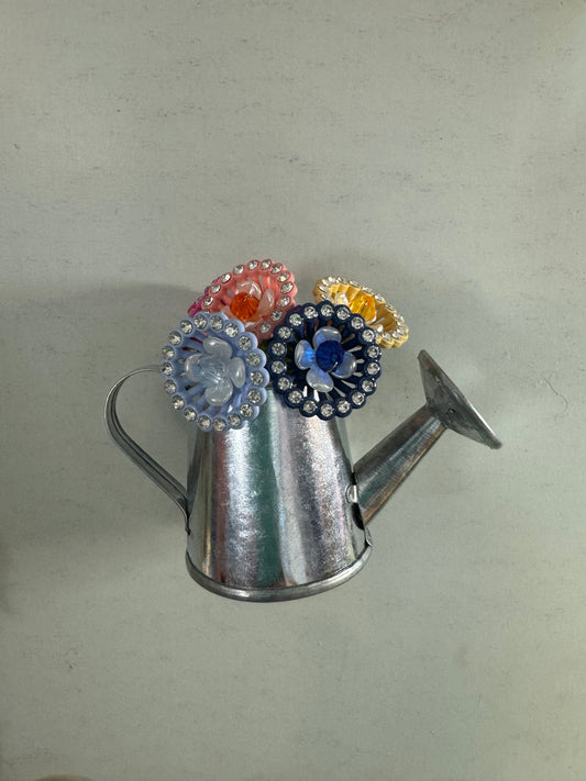 21. Watering can bouquet magnet