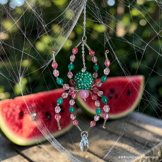 Watermelon Spider Suncatcher