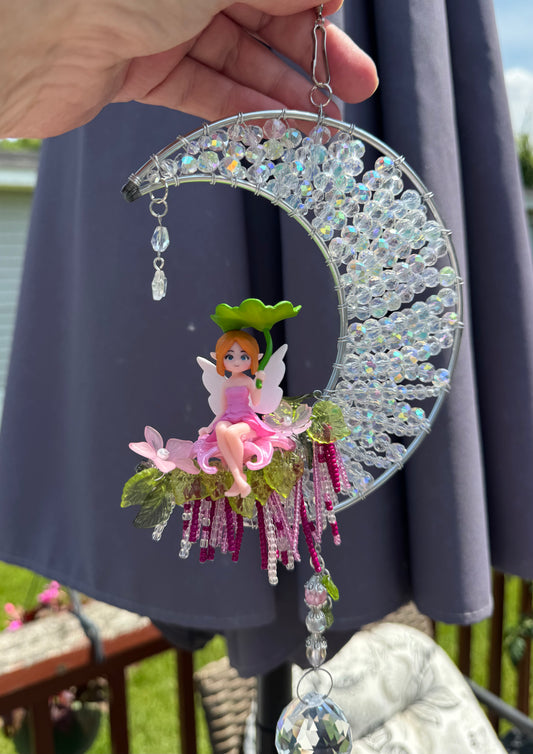 32. Pink Fairy/Moon Suncatcher (Series 1 of 4)