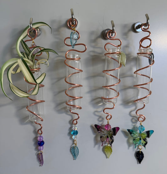 Copper propagation jar Suncatcher