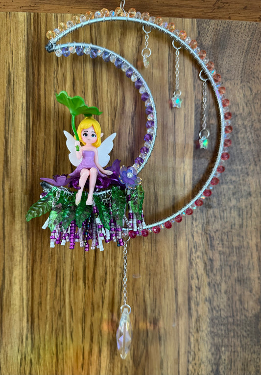 33. Purple Fairy/Moon Suncatcher (series 2 of 4)