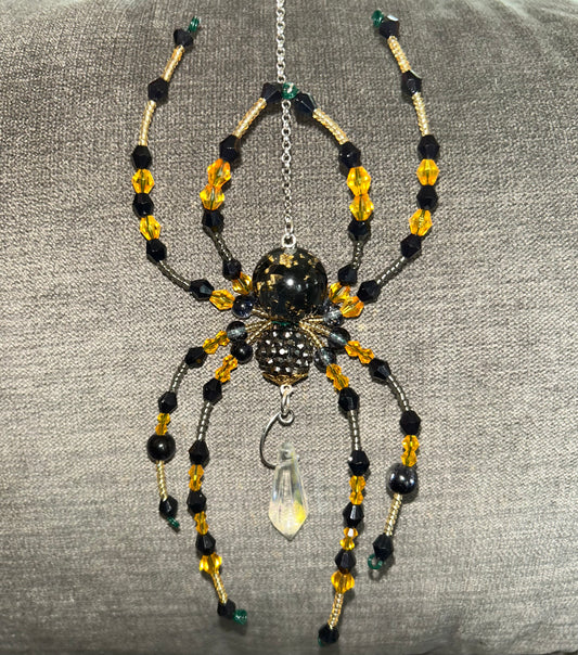 Wire Spider- Black and yellow
