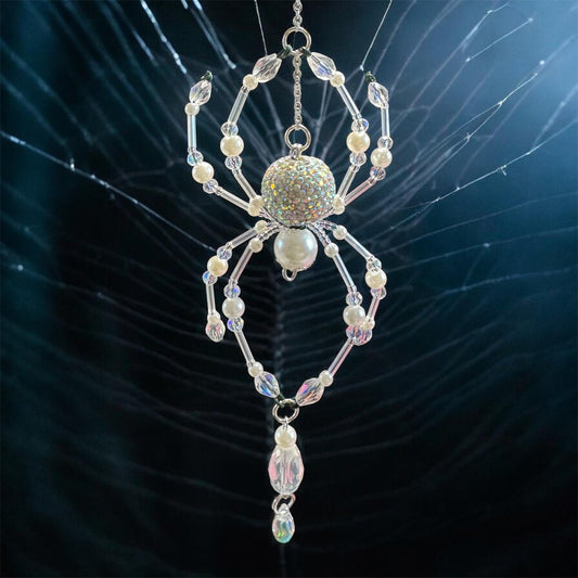 Diamonds and Pearls Spider Sun-catcher