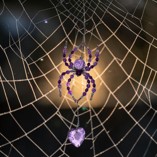 Purple Spider Suncatcher