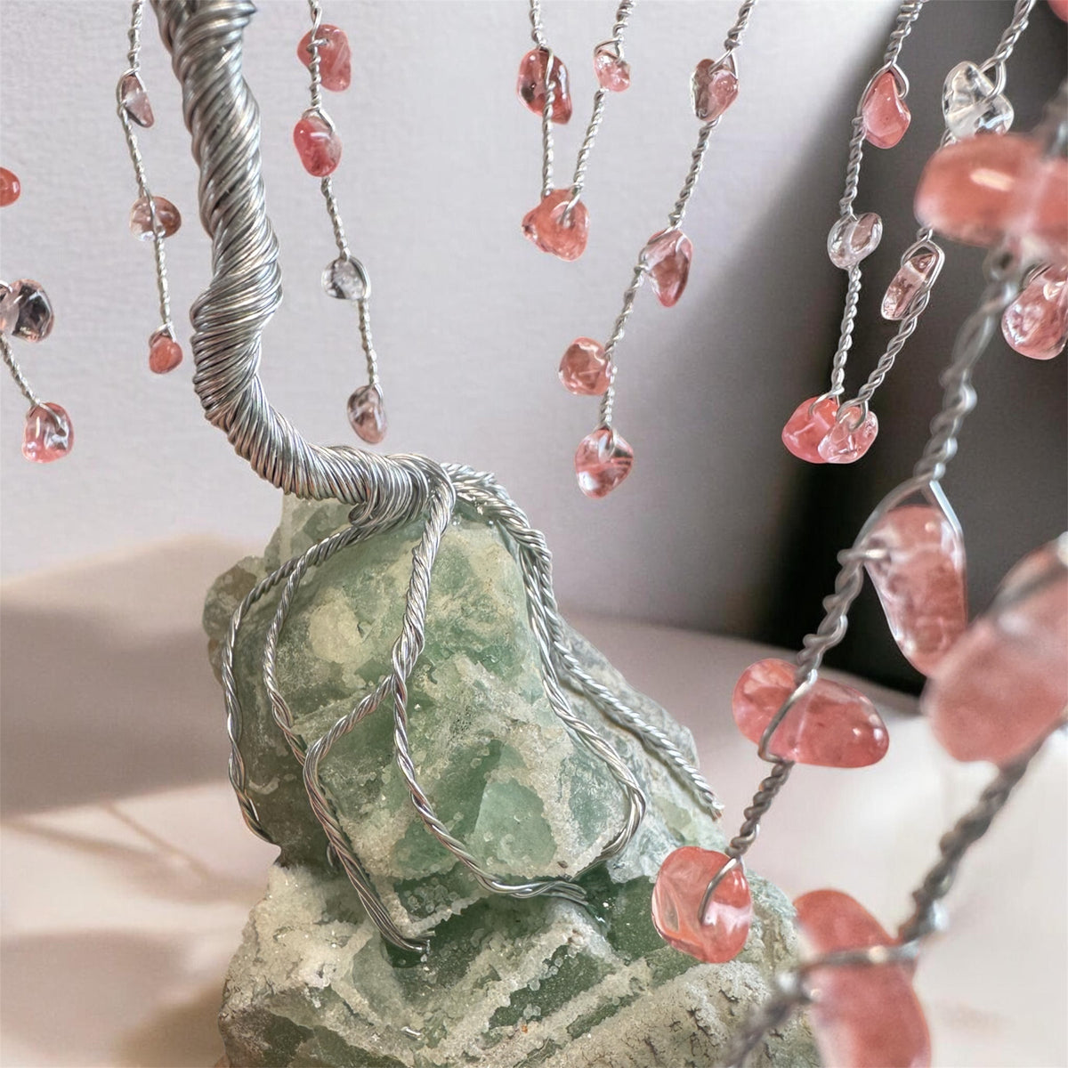 Rose Quartz Weeping Willow